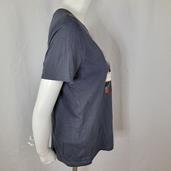 H&M FRIENDS Soda Shop Photo Gray Cotton Short Sleeve T-Shirt Size M - Picture 4 of 7